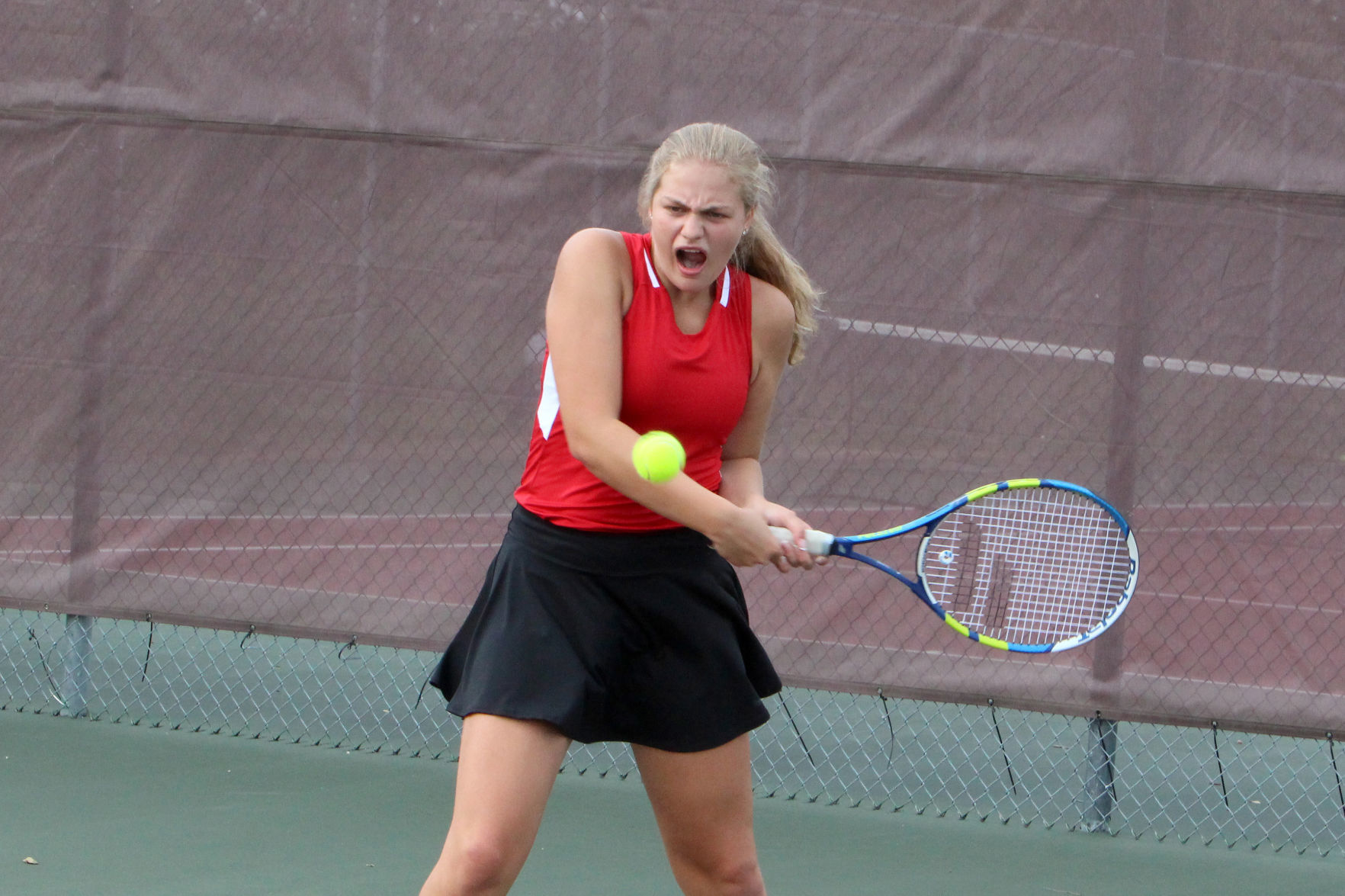 Chippewa Falls at Menomonie girls tennis 9-3-19